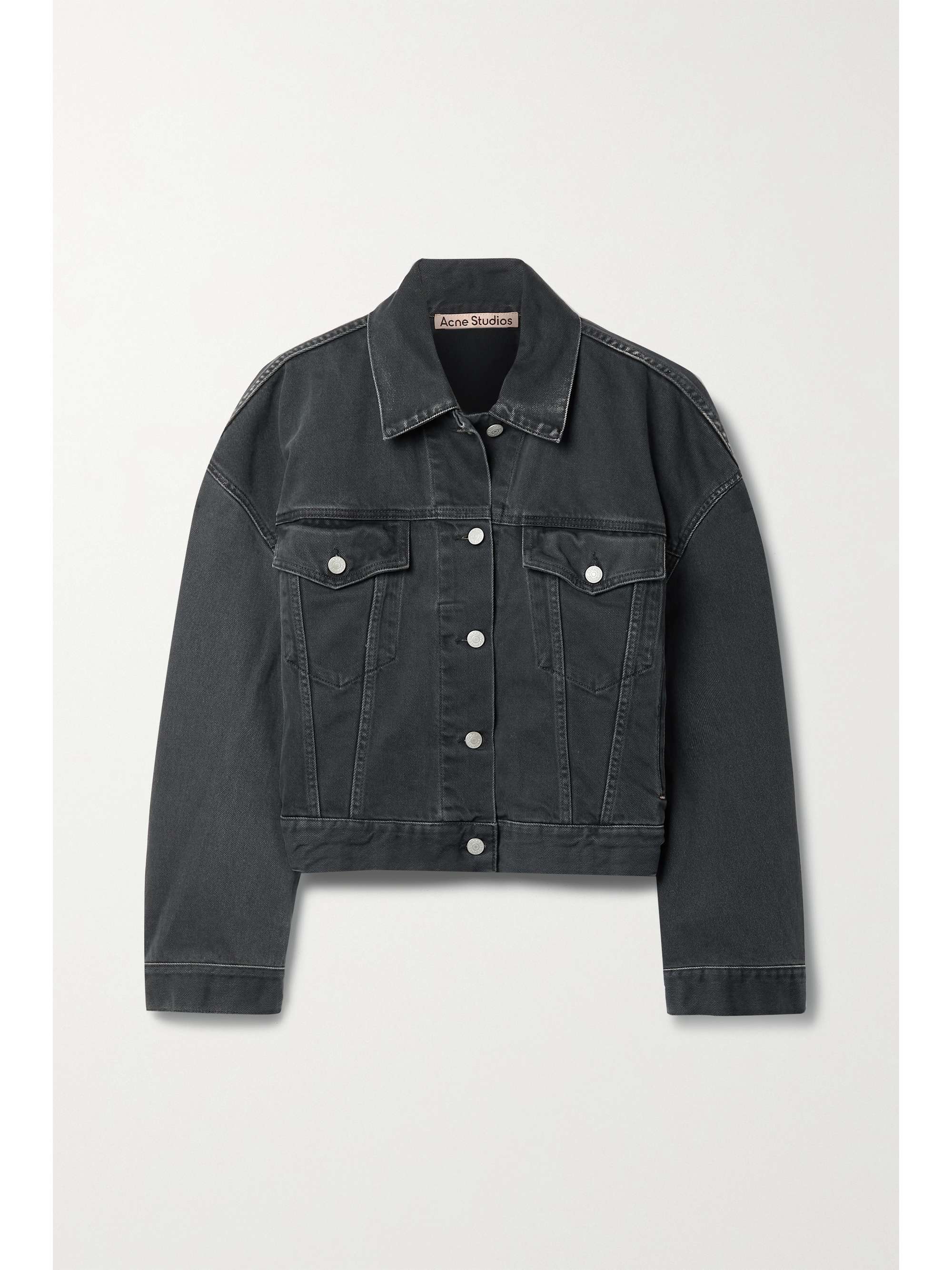 acne studios denim jacket black
