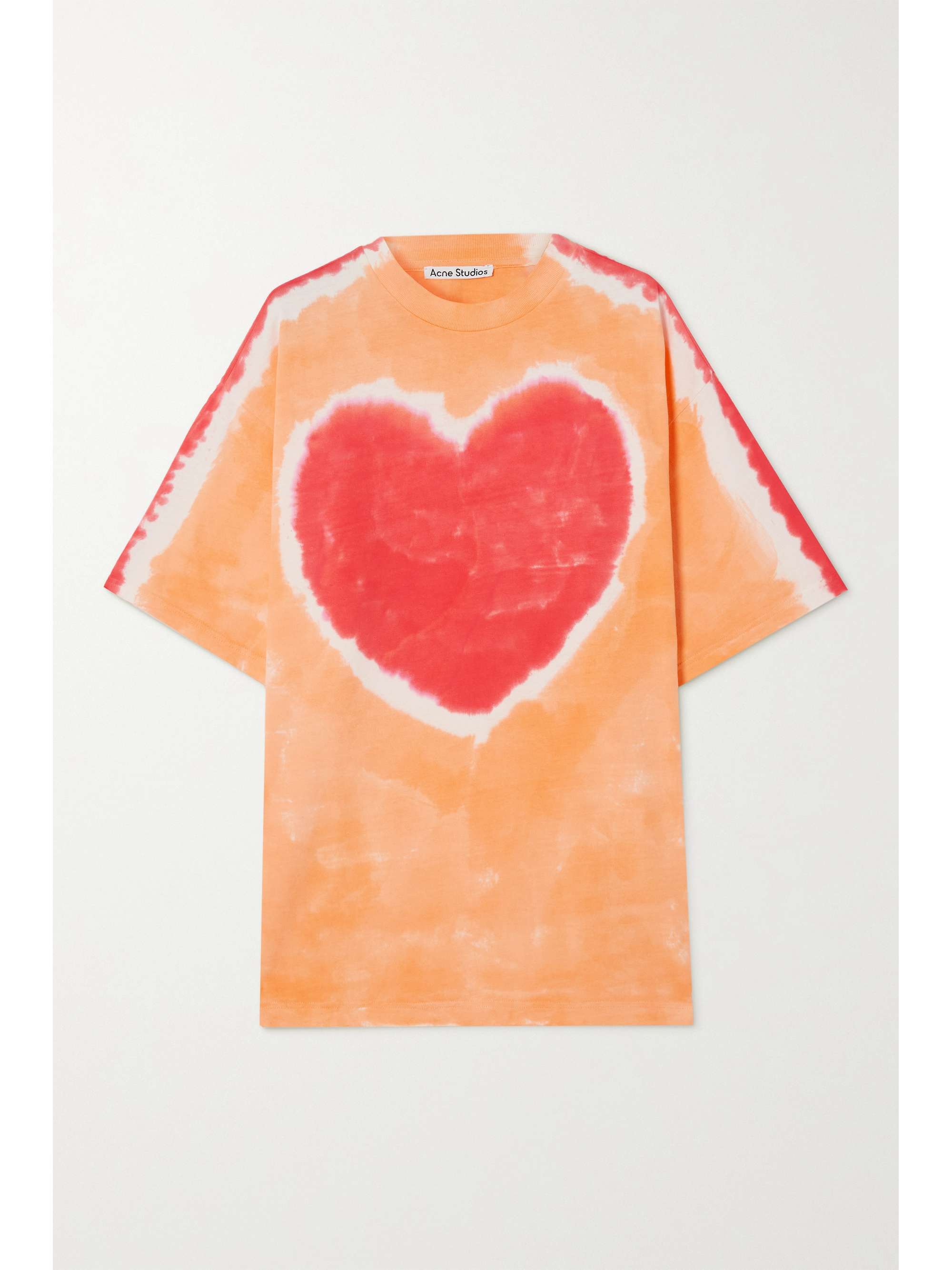 Orange Printed organic cotton-jersey T 