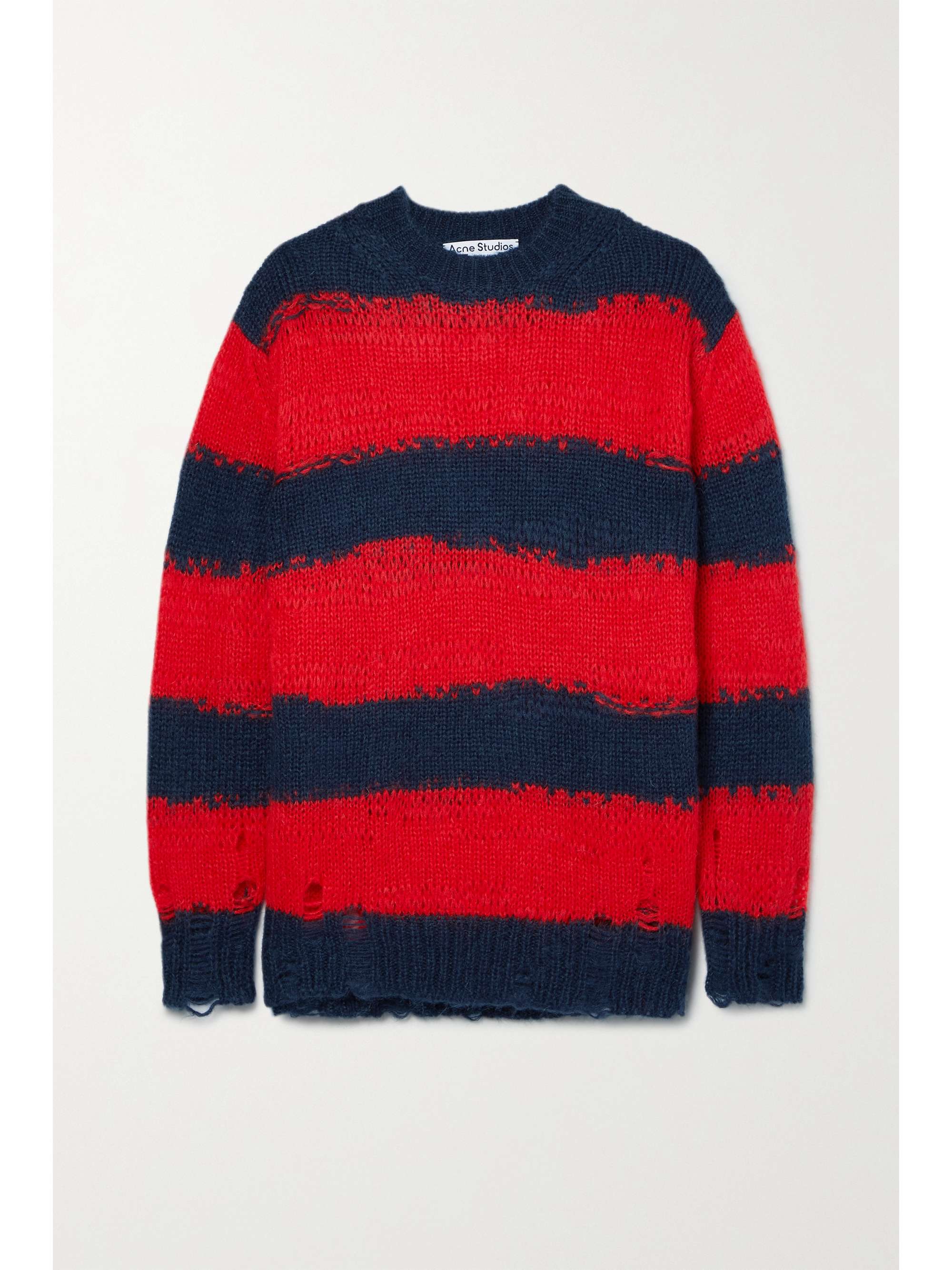 Red Striped knitted sweater | ACNE STUDIOS | NET-A-PORTER Red Striped knitted sweater | ACNE STUDIOS | NET-A-PORTER