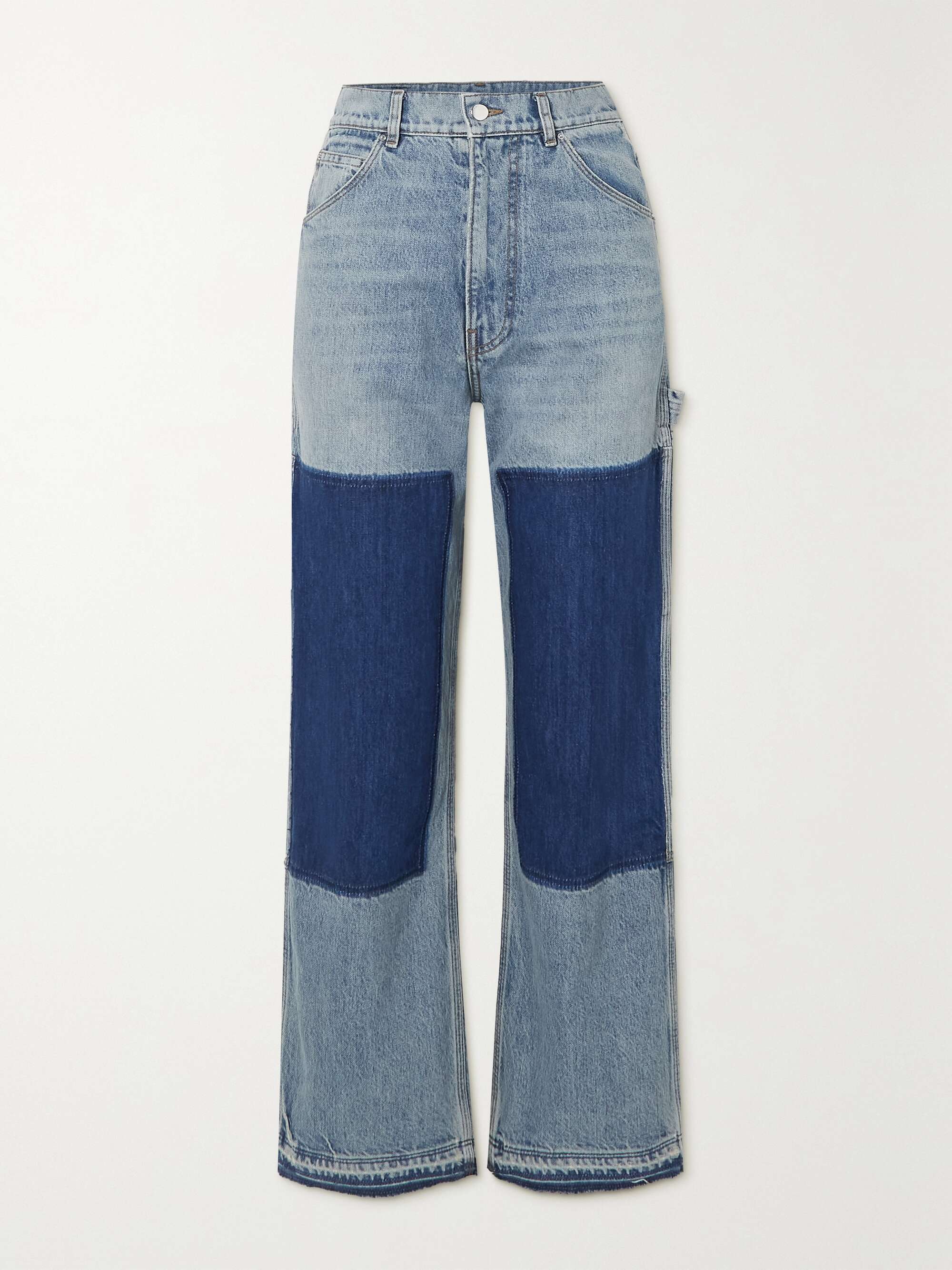 Blue Carpenter patchwork denim high 
