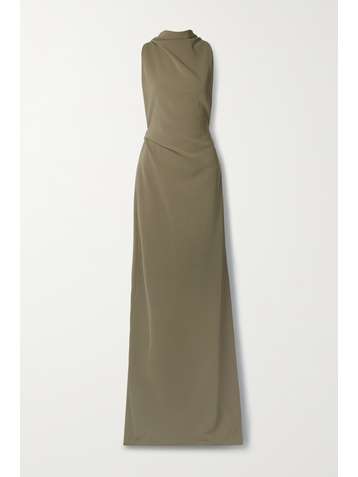 PROENZA SCHOULER Open-back draped crepe maxi dress