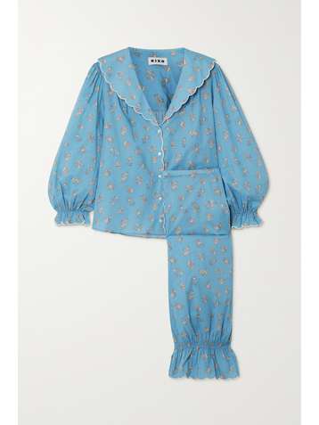 RIXO Vera printed cotton-poplin pajama set