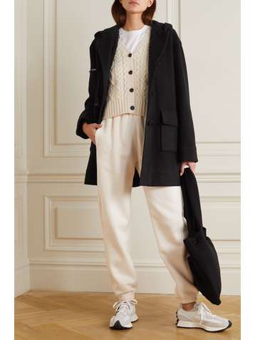 LESET Lola Montgomery hooded felt coat
