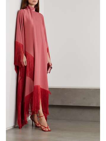 TALLER MARMO Mrs. Ross fringed crepe kaftan