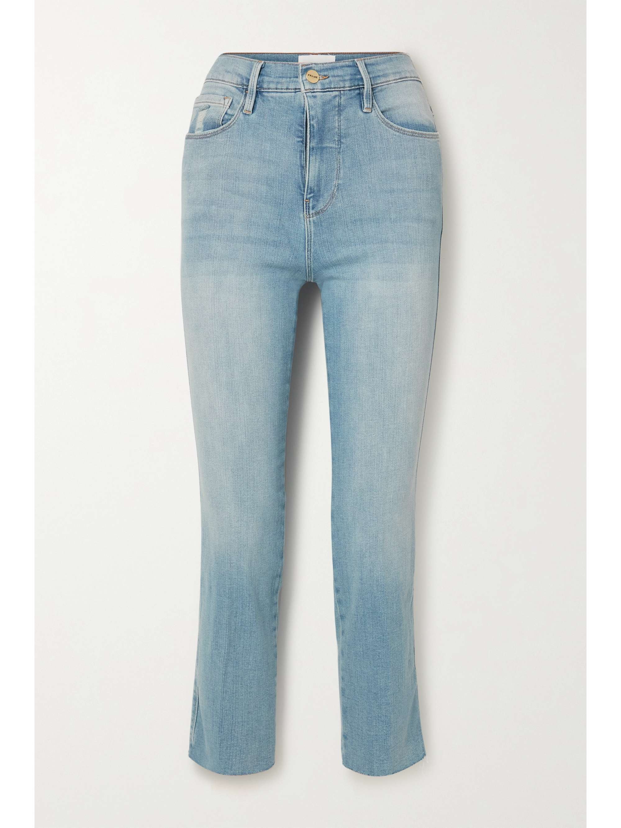 Light denim Le Sylvie cropped high-rise 