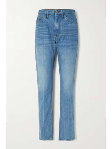 FRAME + Ritz Paris True high-rise straight-leg jeans