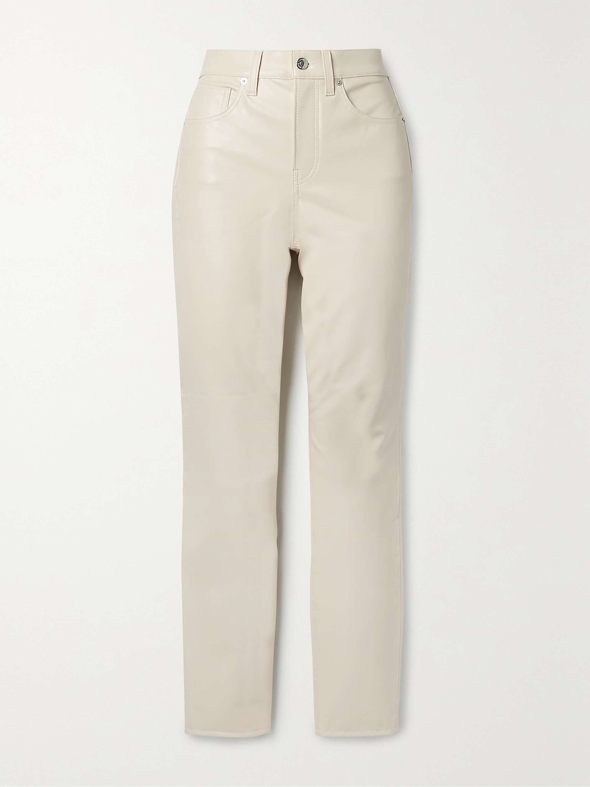 Ecru Debbie faux leather skinny pants 