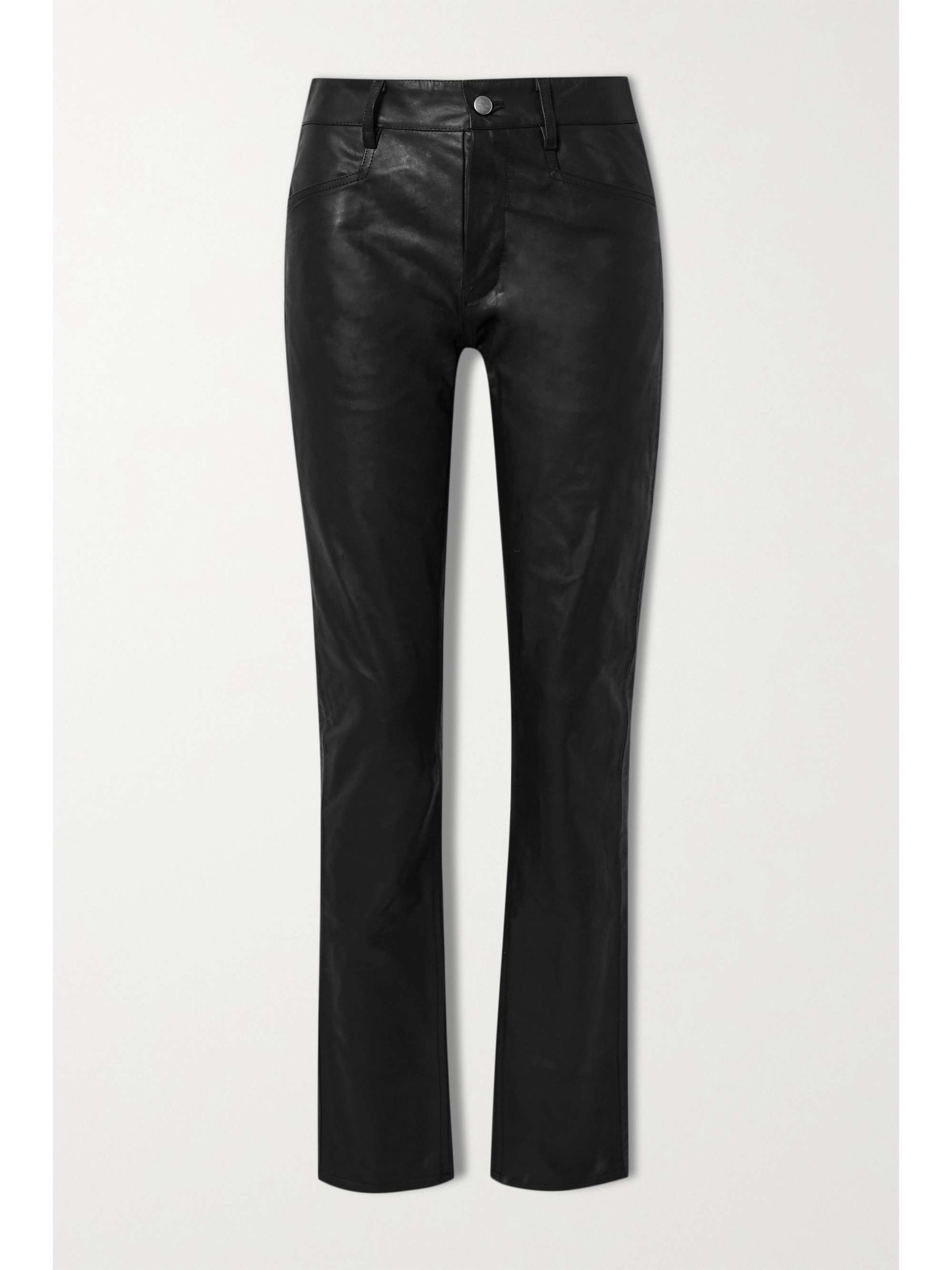 Black Tyrone leather skinny pants 
