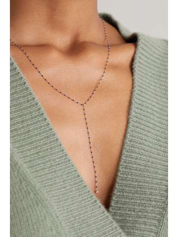 GIGI CLOZEAU Mini Gigi Y Party 19.7" 18-karat gold, resin and diamond necklace