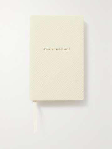 SMYTHSON Panama Tying the Knot textured-leather notebook