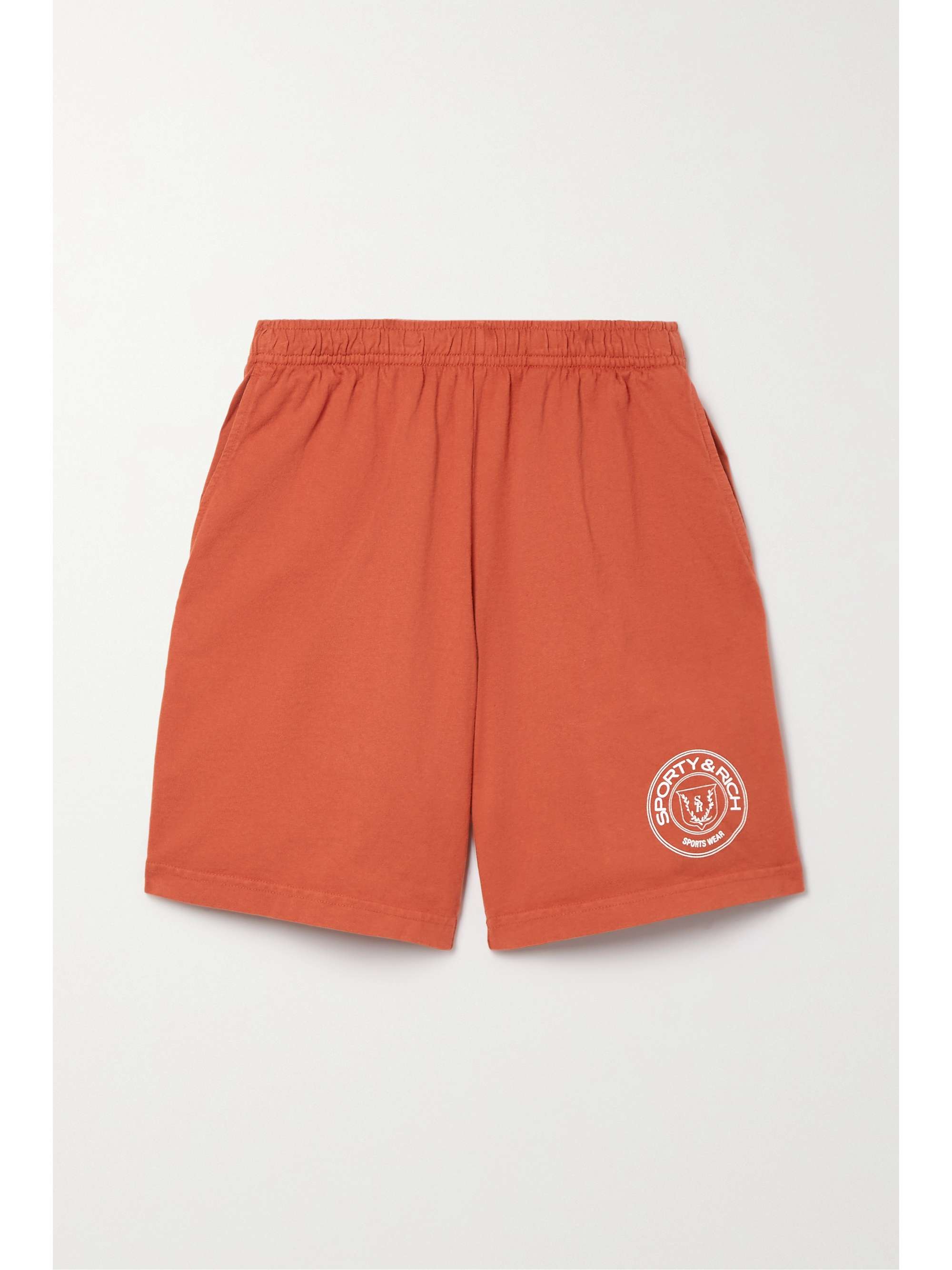 Orange Monaco printed cotton-jersey 