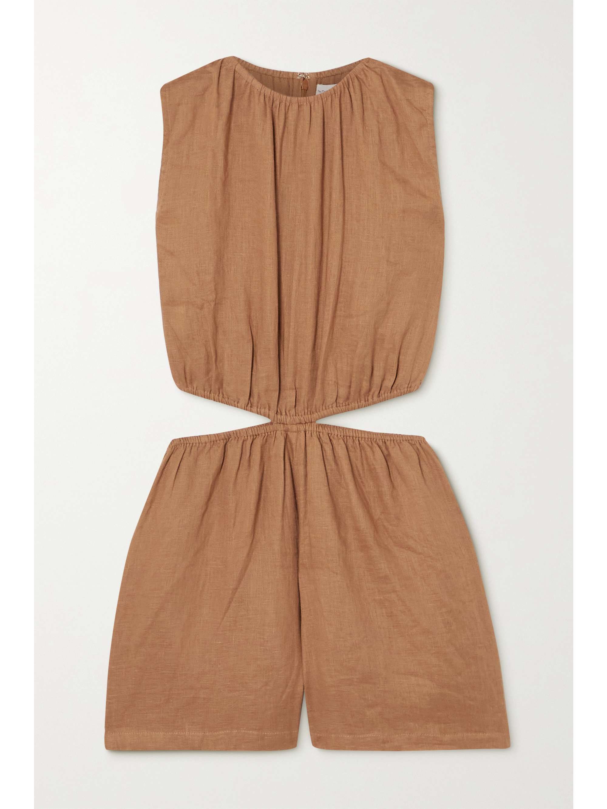 Brown El Matador cutout gathered linen 