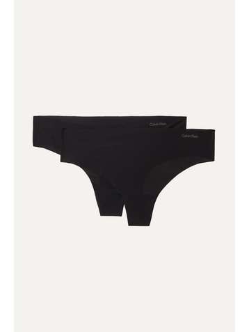 CALVIN KLEIN Invisibles set of two stretch-jersey thongs