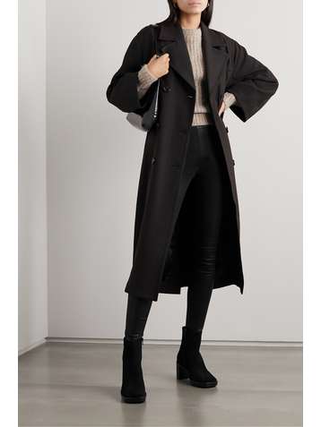 L'AGENCE Rochelle coated high-rise skinny jeans