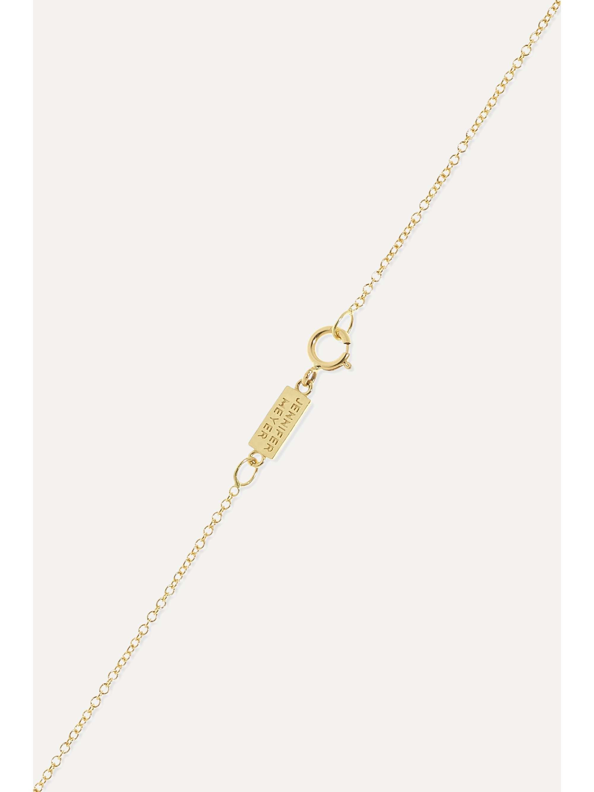 JENNIFER MEYER Flower 18-karat gold, sapphire and diamond necklace