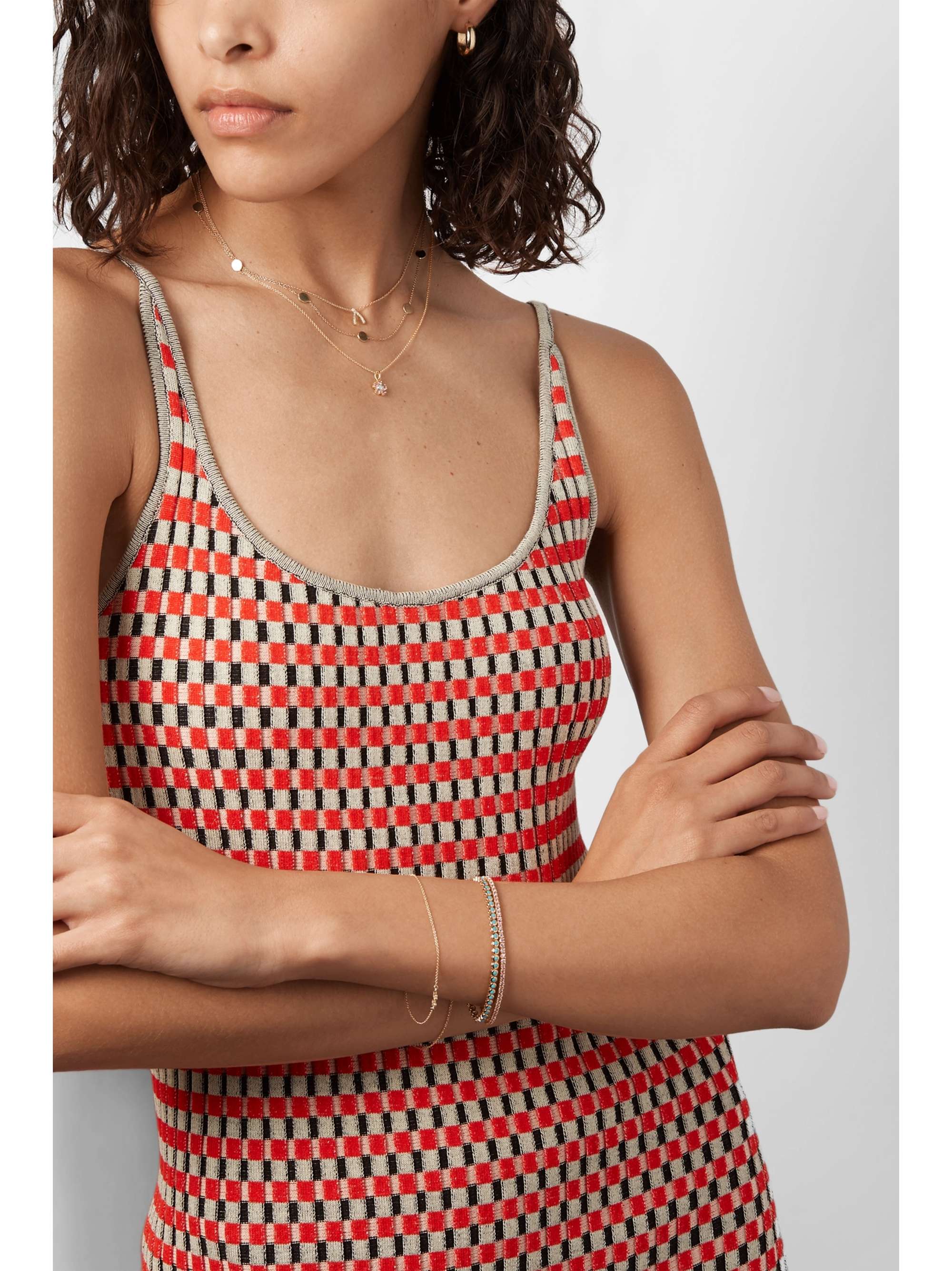 JENNIFER MEYER Flower 18-karat gold, sapphire and diamond necklace