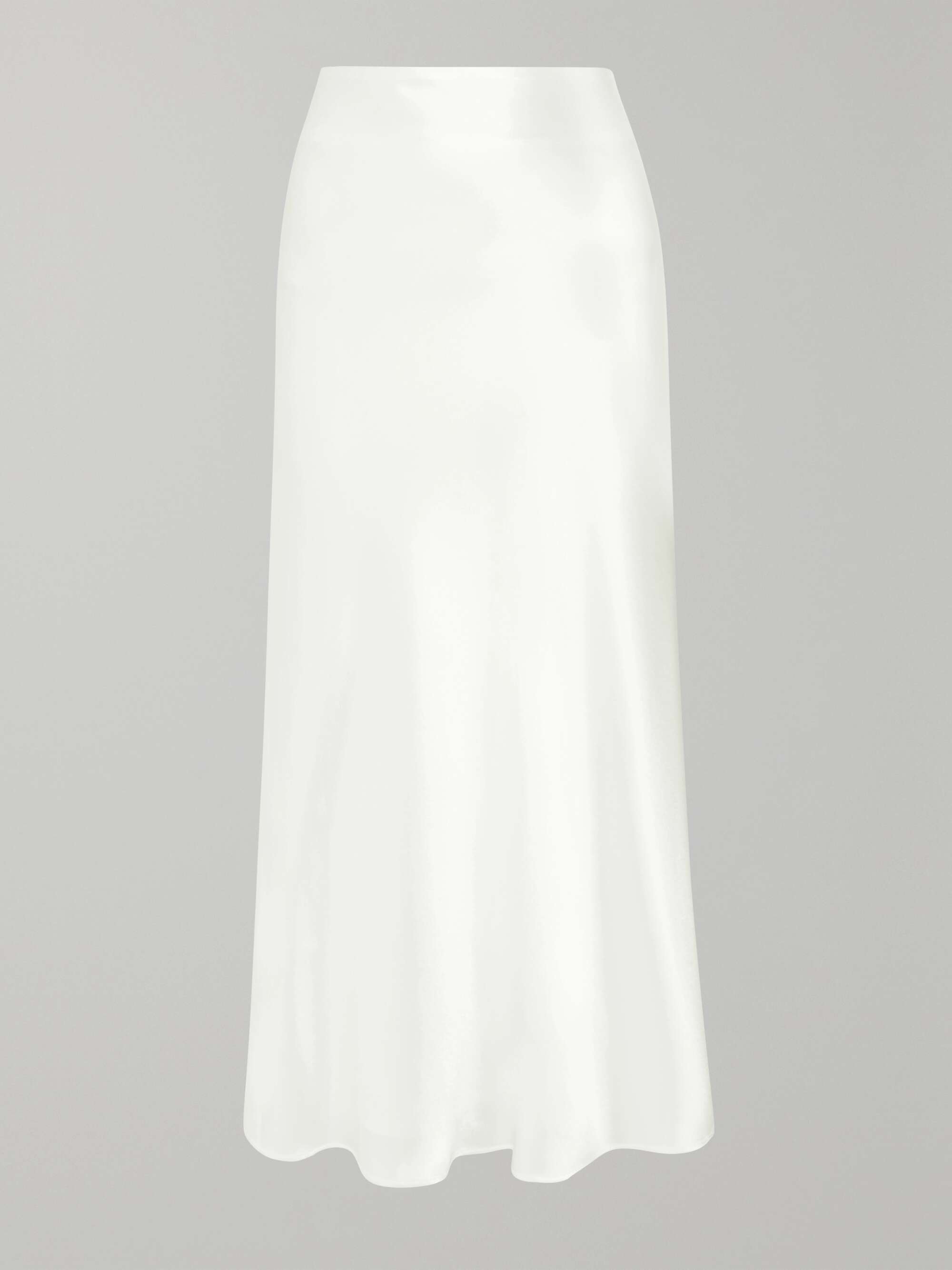 Valletta satin midi skirt | GALVAN ...