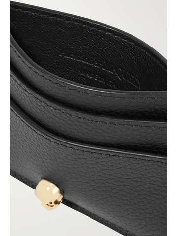 ALEXANDER MCQUEEN Porte-cartes en cuir texturé à ornement
