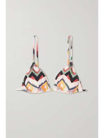 ERES Haut de bikini dos nu triangle imprimé Chardon
