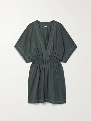 ERES Mini-robe en jersey de coton à fronces Charly