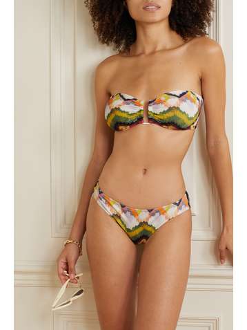 ERES Culotte de bikini imprimée Pulpe