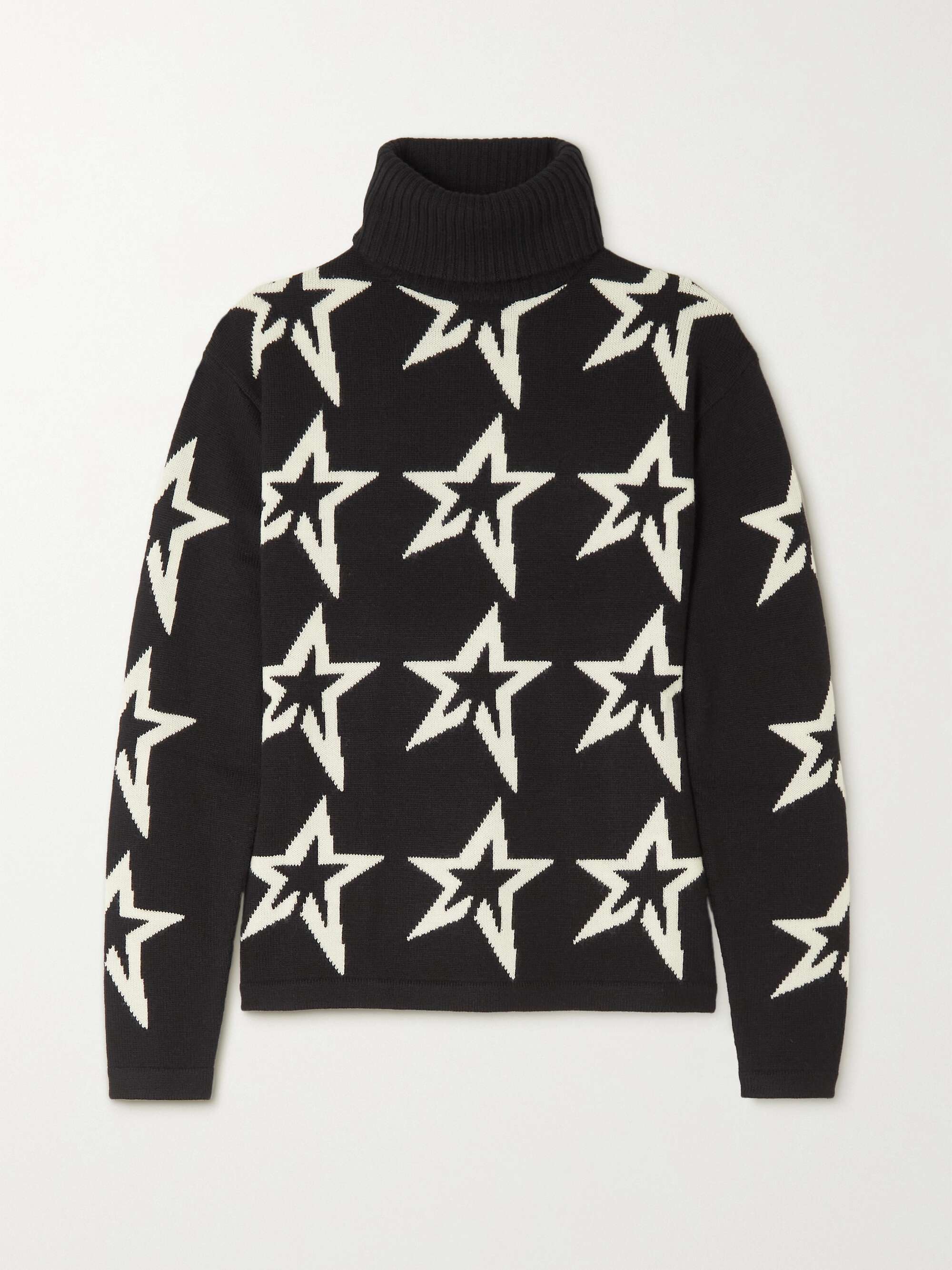 PERFECT MOMENT Star Dust intarsia merino wool turtleneck sweater |  NET-A-PORTER