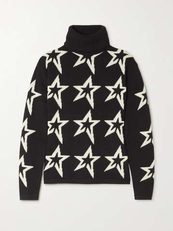 PERFECT MOMENT Star Dust intarsia merino wool turtleneck sweater