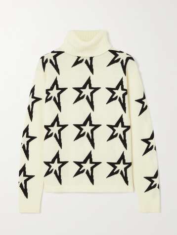PERFECT MOMENT Star Dust intarsia merino wool turtleneck sweater
