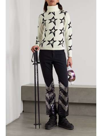PERFECT MOMENT Star Dust intarsia merino wool turtleneck sweater
