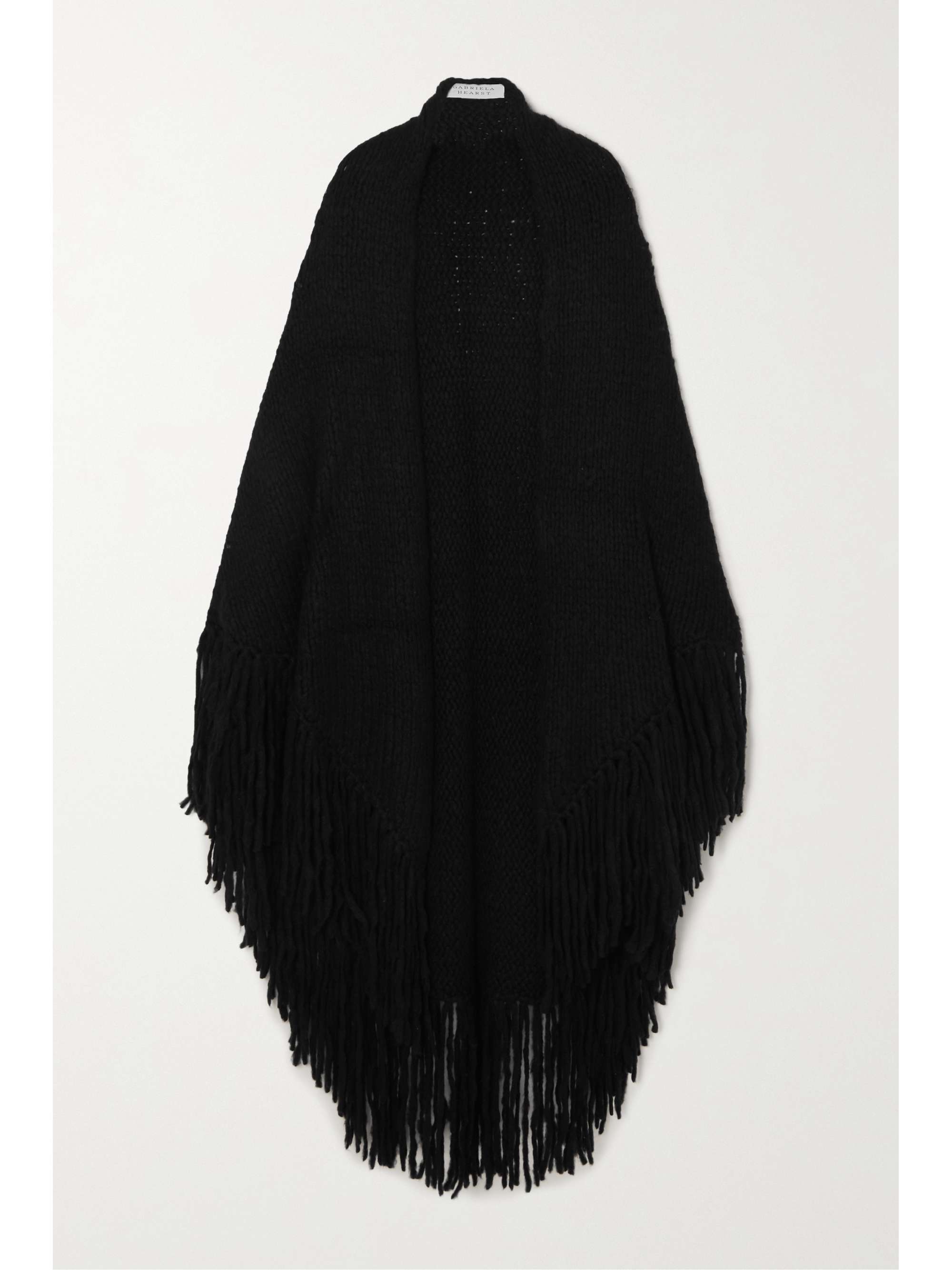 Gabriela Hearst - Lauren Fringed Cashmere Wrap - Black - One Size - Net A Porter