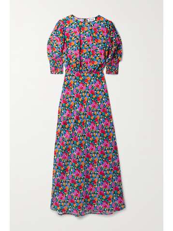 RIXO Lucile floral-print crepe de chine dress