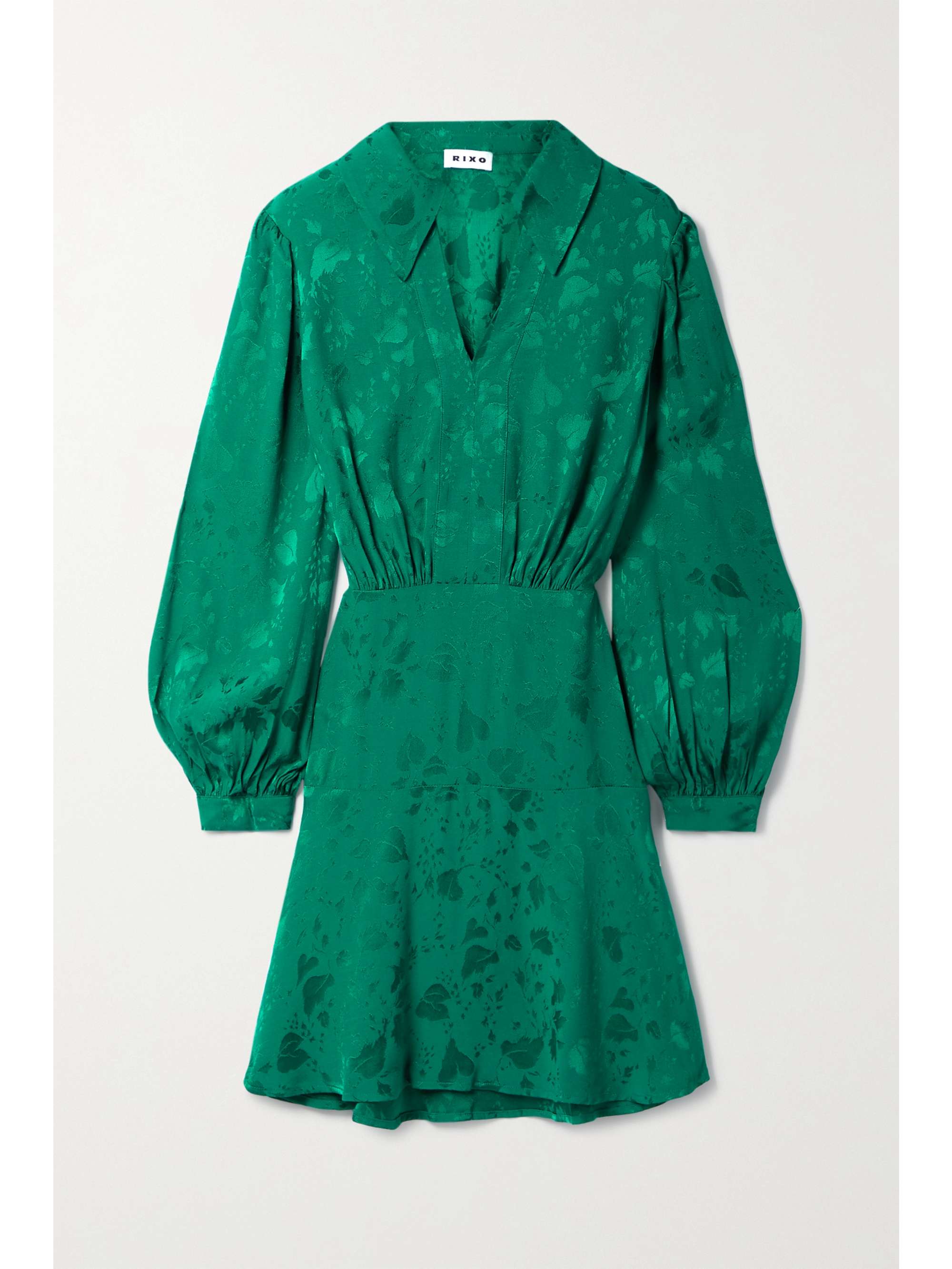 Forest green Indy satin-jacquard mini 