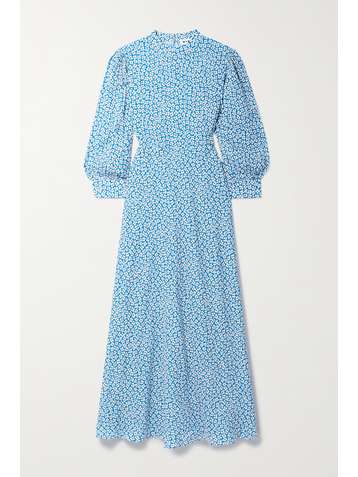 RIXO Chiara floral-print crepe de chine midi dress