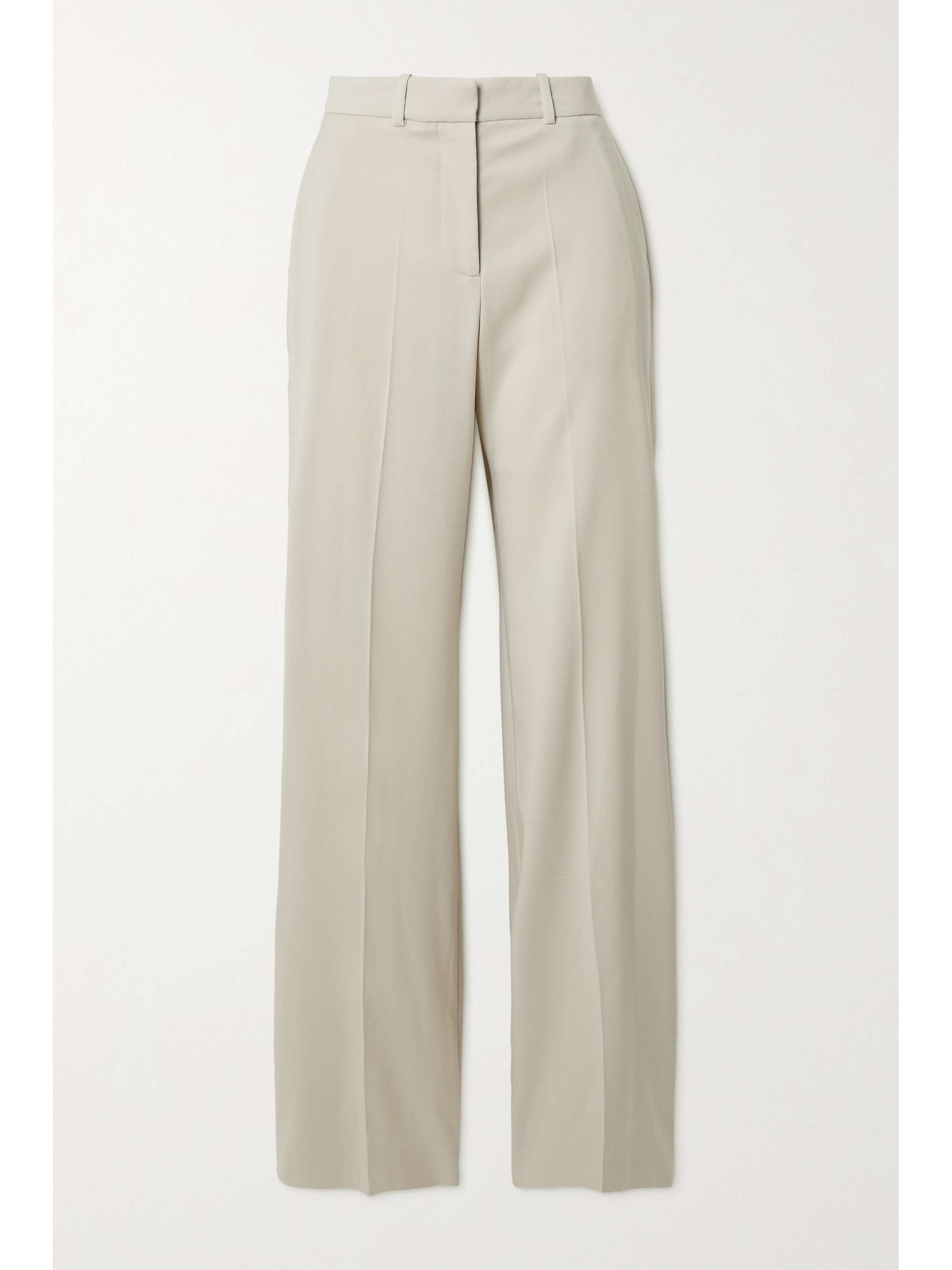 Ecru Morissey stretch wool-blend twill 