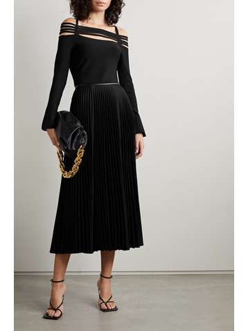 JONATHAN SIMKHAI Sarah cold-shoulder cutout stretch-knit top