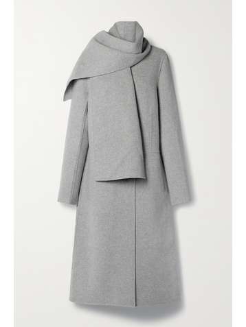 TOVE Mio scarf-detailed wool coat