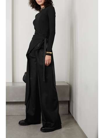 ROSETTA GETTY Asymmetric cotton-jersey top