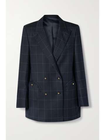 BLAZÉ MILANO Chacco Kid Everyday checked wool blazer