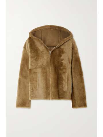 YVES SALOMON Hooded shearling jacket