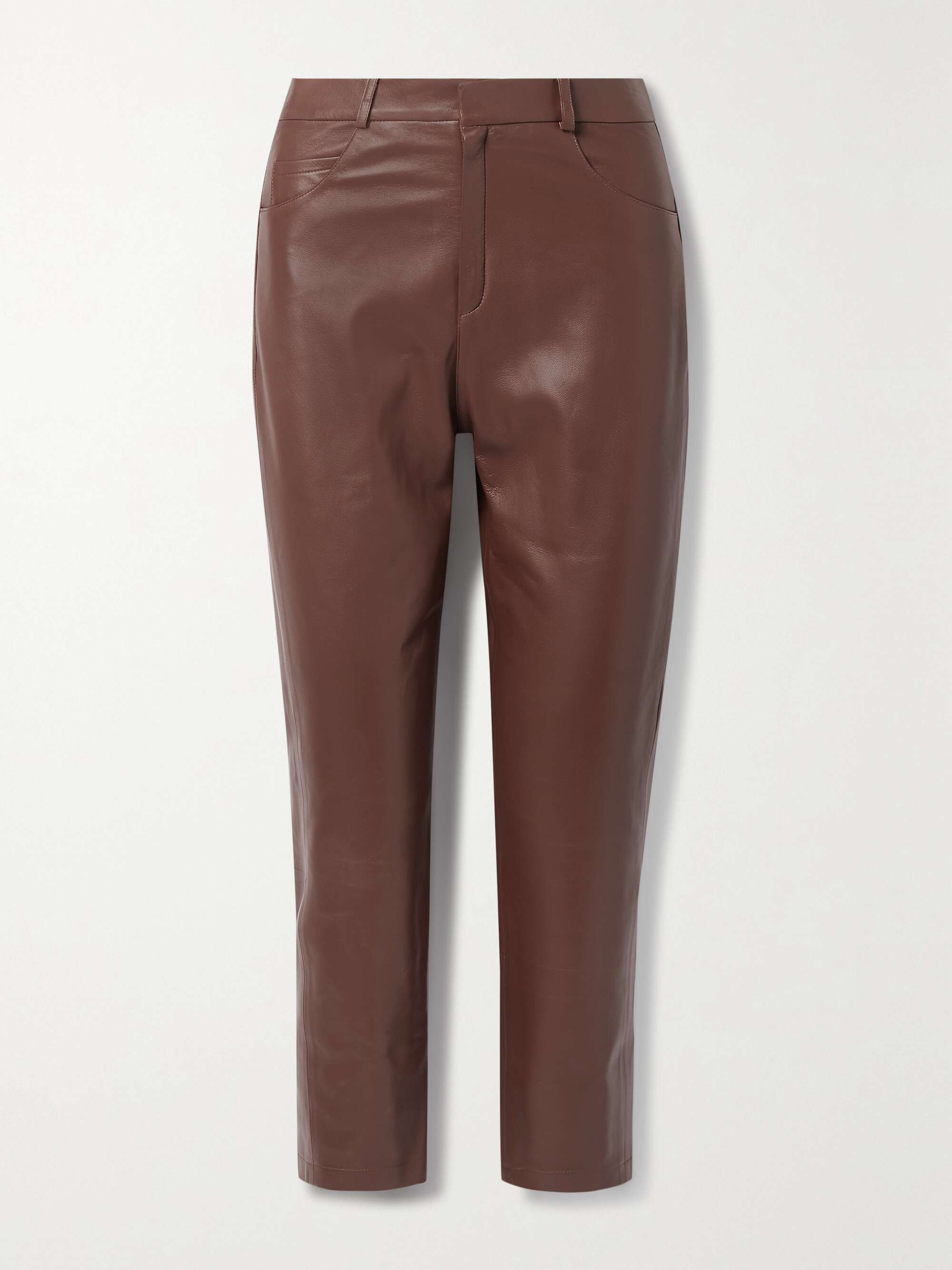 ZEYNEP ARCAY Leather straight-leg pants | NET-A-PORTER