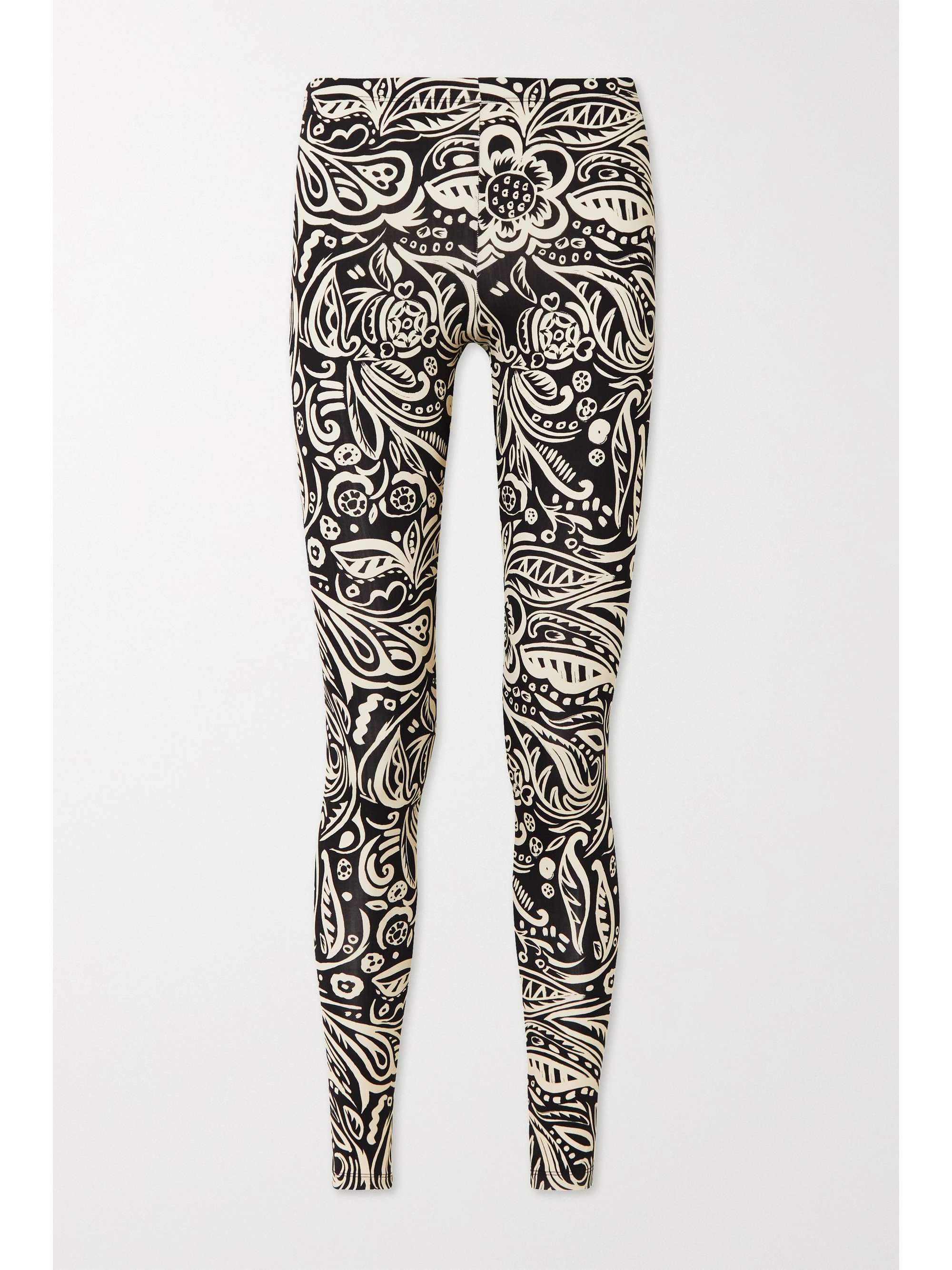 Floral-print stretch-jersey leggings 