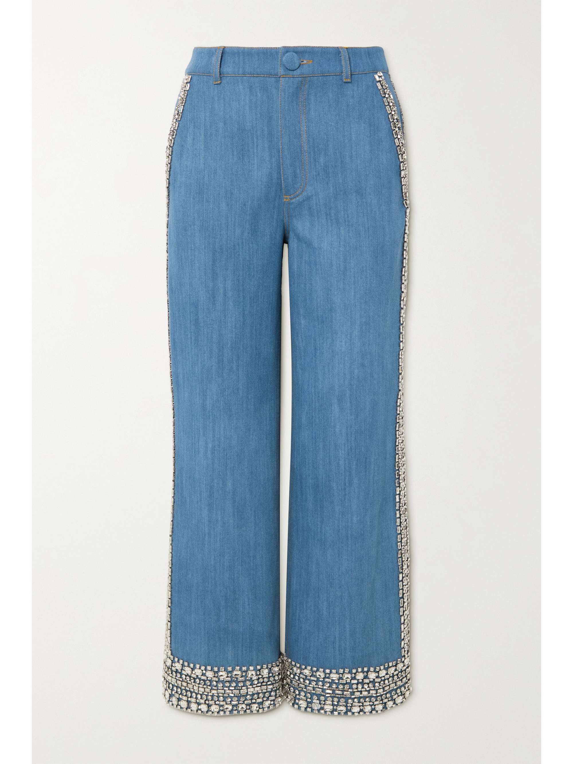 Light denim Dakota crystal-embellished 