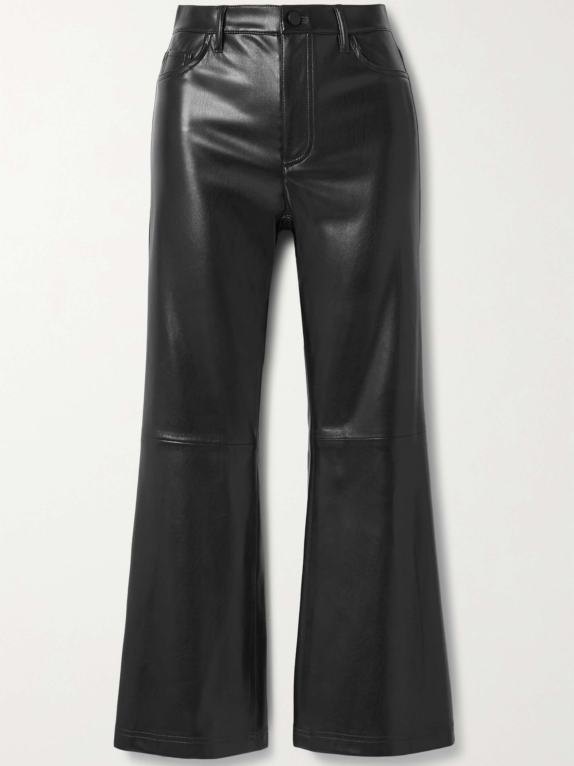 Black Marshall cropped vegan leather 