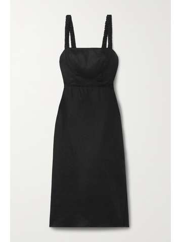 REFORMATION Dale open-back linen midi dress