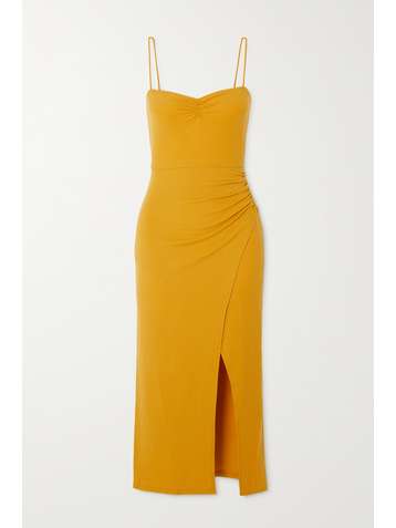 REFORMATION + NET SUSTAIN Formosa ribbed stretch-TENCEL Lyocell midi dress