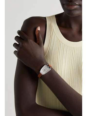 HERMÈS TIMEPIECES Galop d'Hermès 26mm medium stainless steel and leather watch