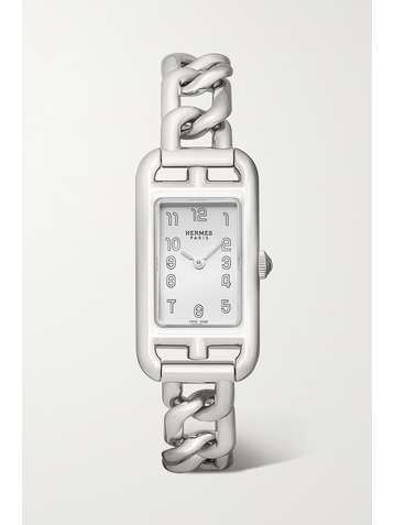 HERMÈS TIMEPIECES Nantucket 17mm very small stainless steel watch