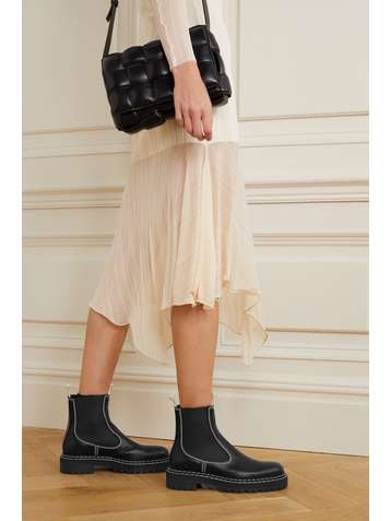 PROENZA SCHOULER Topstitched leather Chelsea boots
