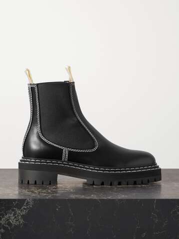 PROENZA SCHOULER Topstitched leather Chelsea boots