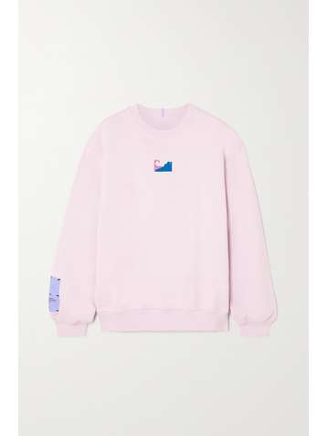MCQ ALEXANDER MCQUEEN Breathe Sweatshirt aus Baumwoll-Jersey mit Print und Stickerei